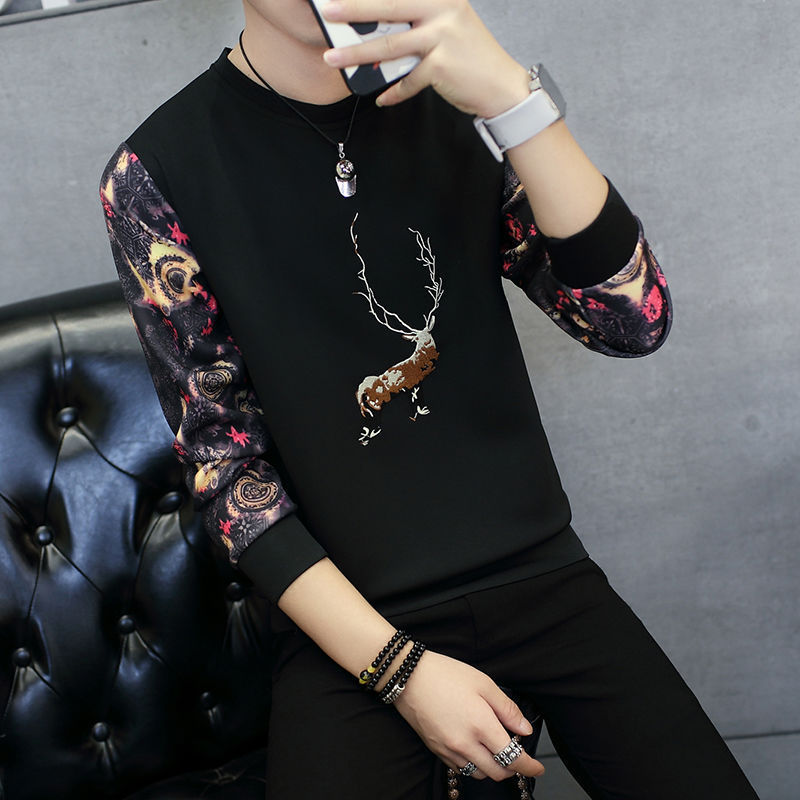 Casual fashion long sleeve T-shirt