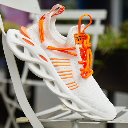 Net surface breathable casual sneakers