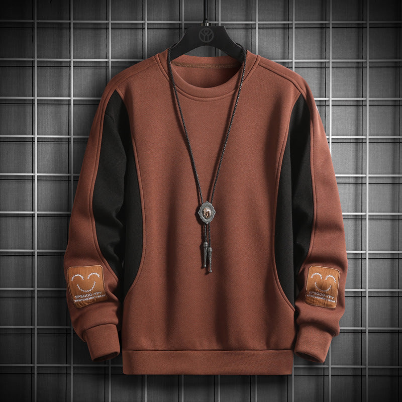 Men's Fashion Loose Embroidered Long-sleeved Tops