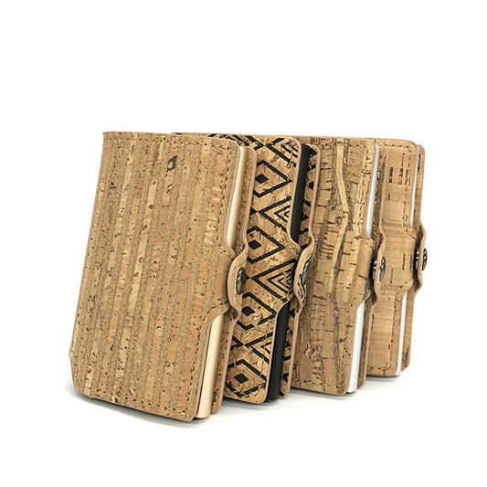 Holder Retro Anti-theft Brush Wallet Metal Card Box Buckle Wallet