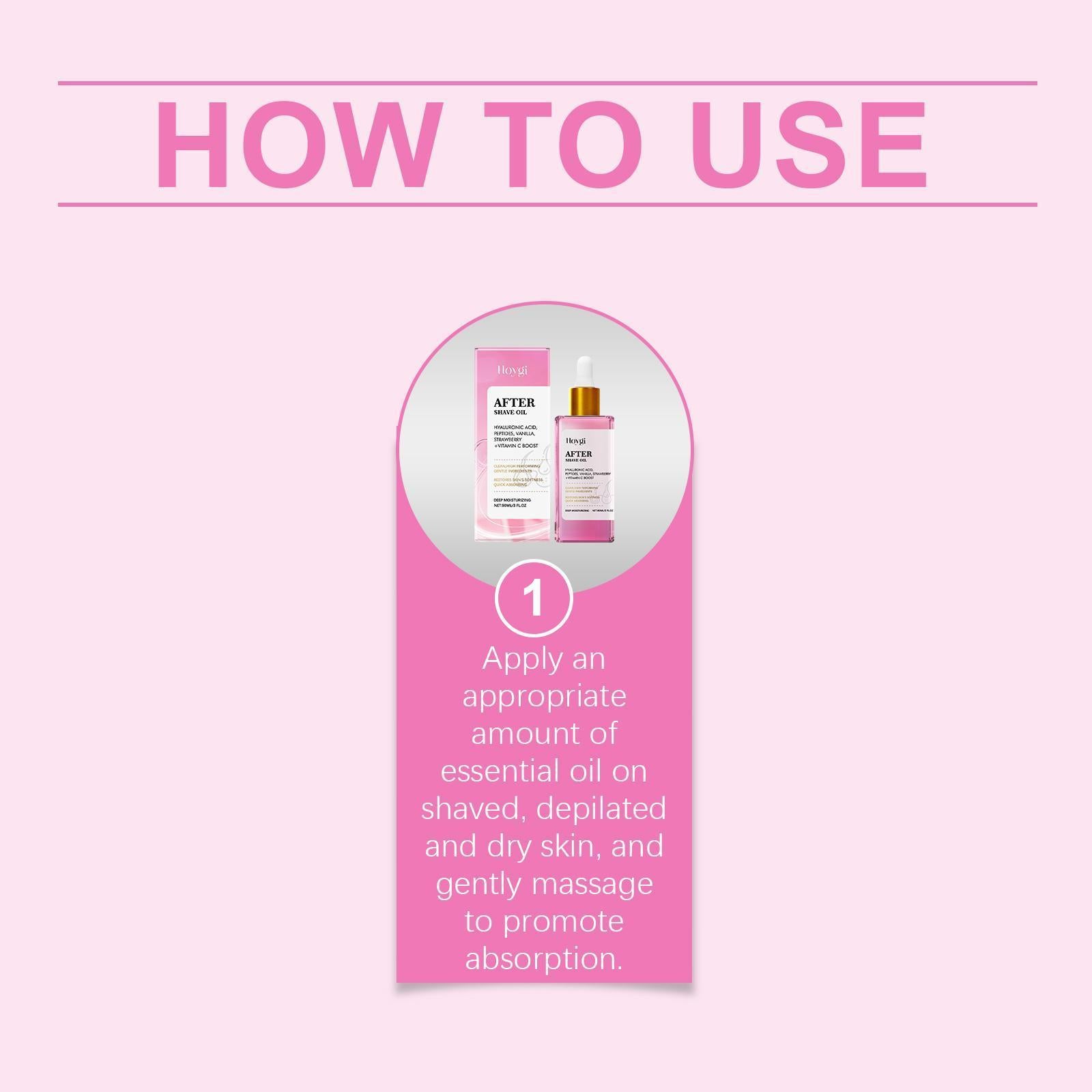 Hoij Strawberry Aftershave Oil Soothing And Moisturizing Daily Care