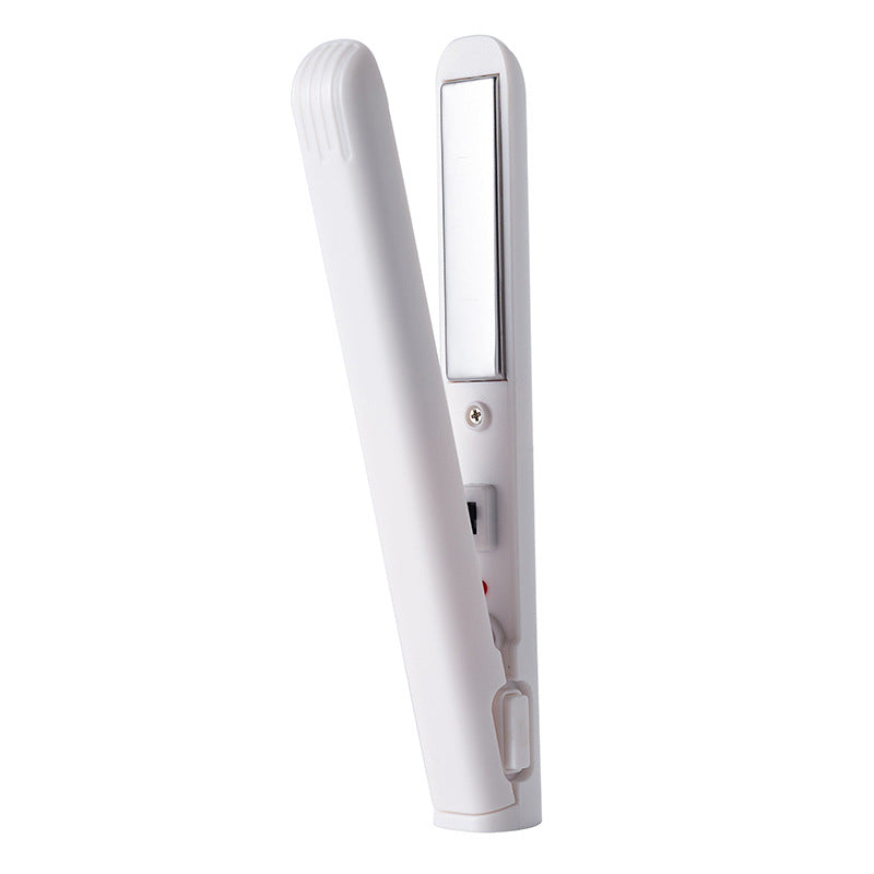 Hair Curler And Straightener Dual-use Portable Usb Interface Mini Hair Styling Iron