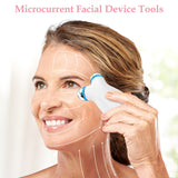 Anti Aging And Wrinkles Microcurrent Facial Device, Boost Skin Care Products Absorption - White