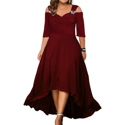 Summer New Off-the-shoulder Large Swing Dress For Women