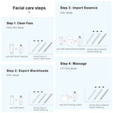 Electric Ultrasonic Skin Scrubber Face Spatula Home Ultrasonic Skin Scrubber Facial Cleaner Handheld Mini Derma Galvanica Tightening Face Scrubber Machine Skin Scrubber USB Ultrasonic