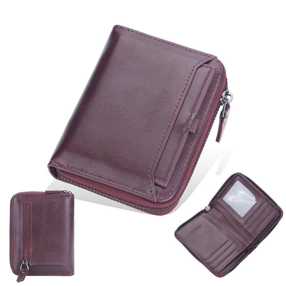 Business Retro Multi Card Slots Wallet Men