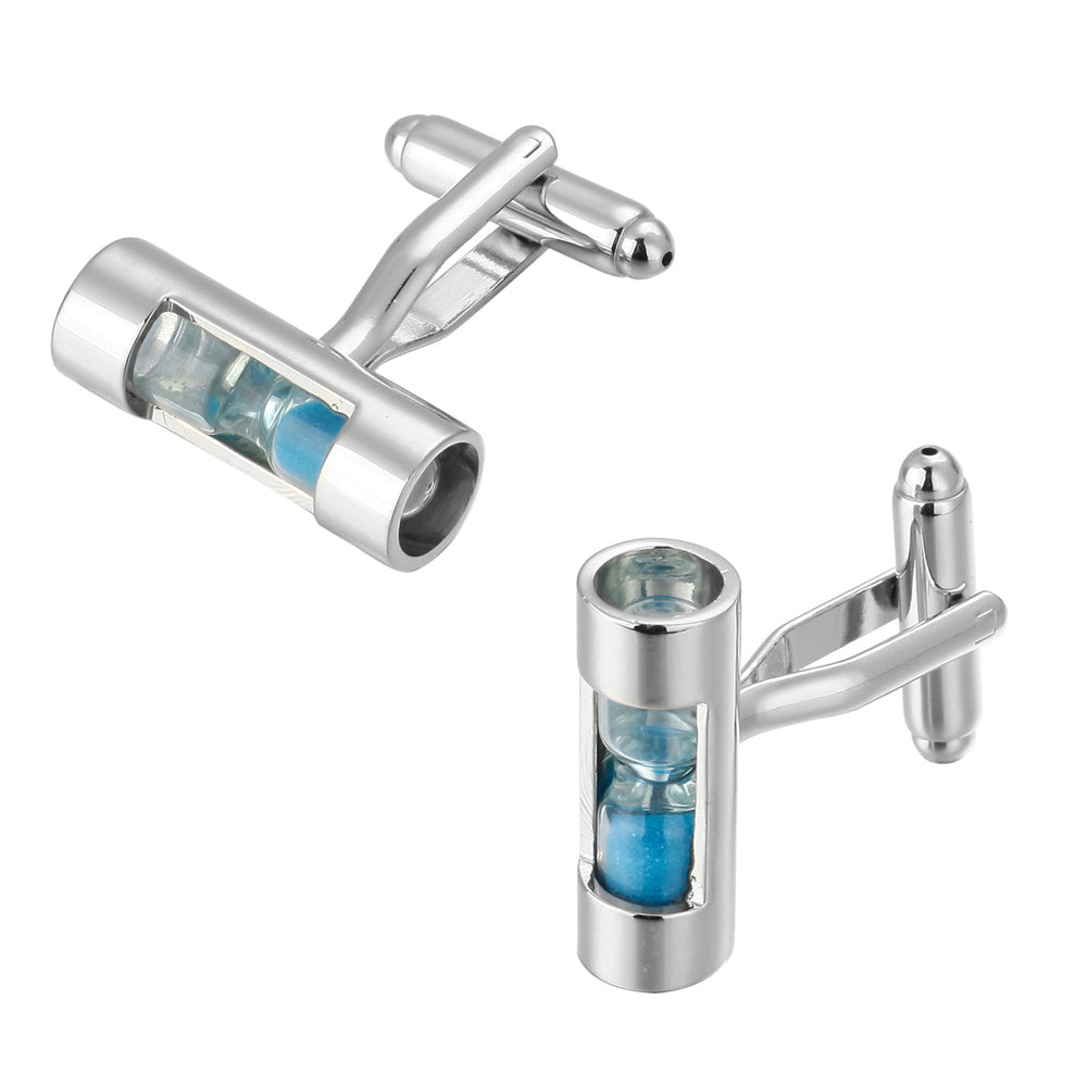 French Blue Hourglass Shirt Cufflinks