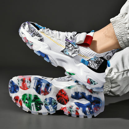 Men's Breathable Casual Flying Woven Casual Shoes