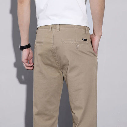 Men's Casual Pants Thin Straight Cropped