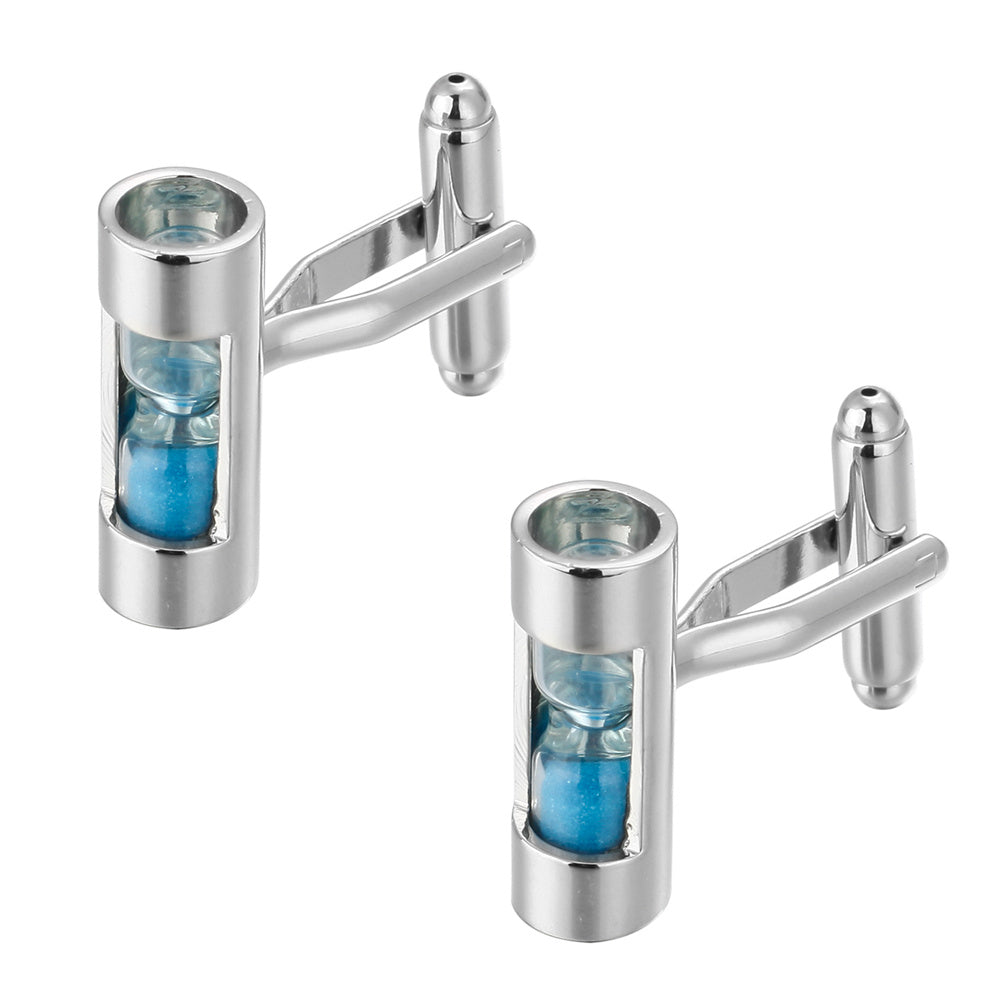 French Blue Hourglass Shirt Cufflinks