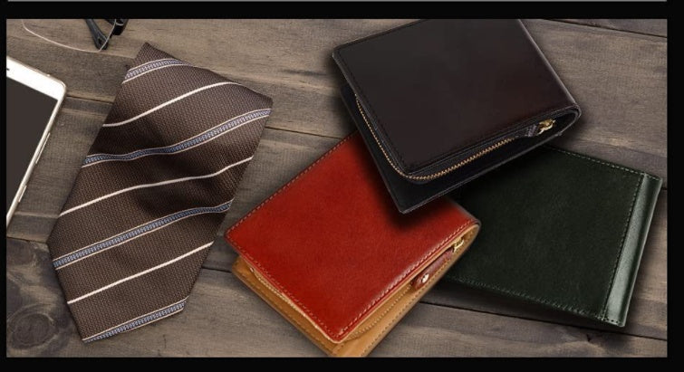 Lotte New Men's Double Fold Card Bag With Large Capacity