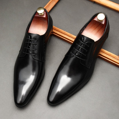 Men's Lace-up Formal Shoes Black Work