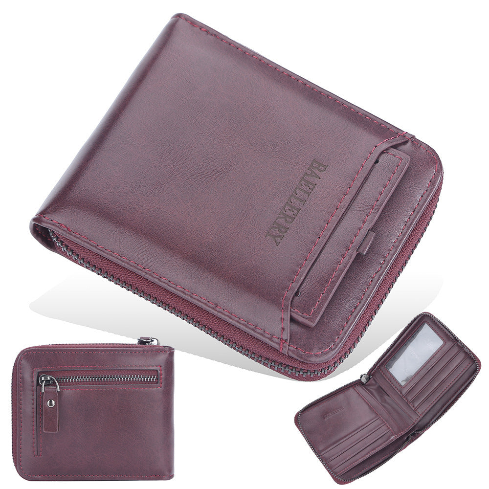 Business Retro Multi Card Slots Wallet Men