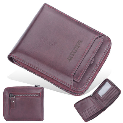 Business Retro Multi Card Slots Wallet Men