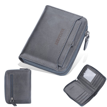 Business Retro Multi Card Slots Wallet Men