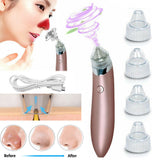 Electric Blackhead Vacuum Pore Cleaner Acne Pimple Remover Strong Suction Tool Electric Blackhead Remover Pore Vacuum Suction Diamond Dermabrasion Face Cleaner