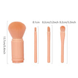 4in1 Portable Makeup Brush Set Beauty Brush