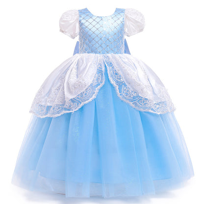 New  Puff Sleeve Girls Ins Children's Clothing